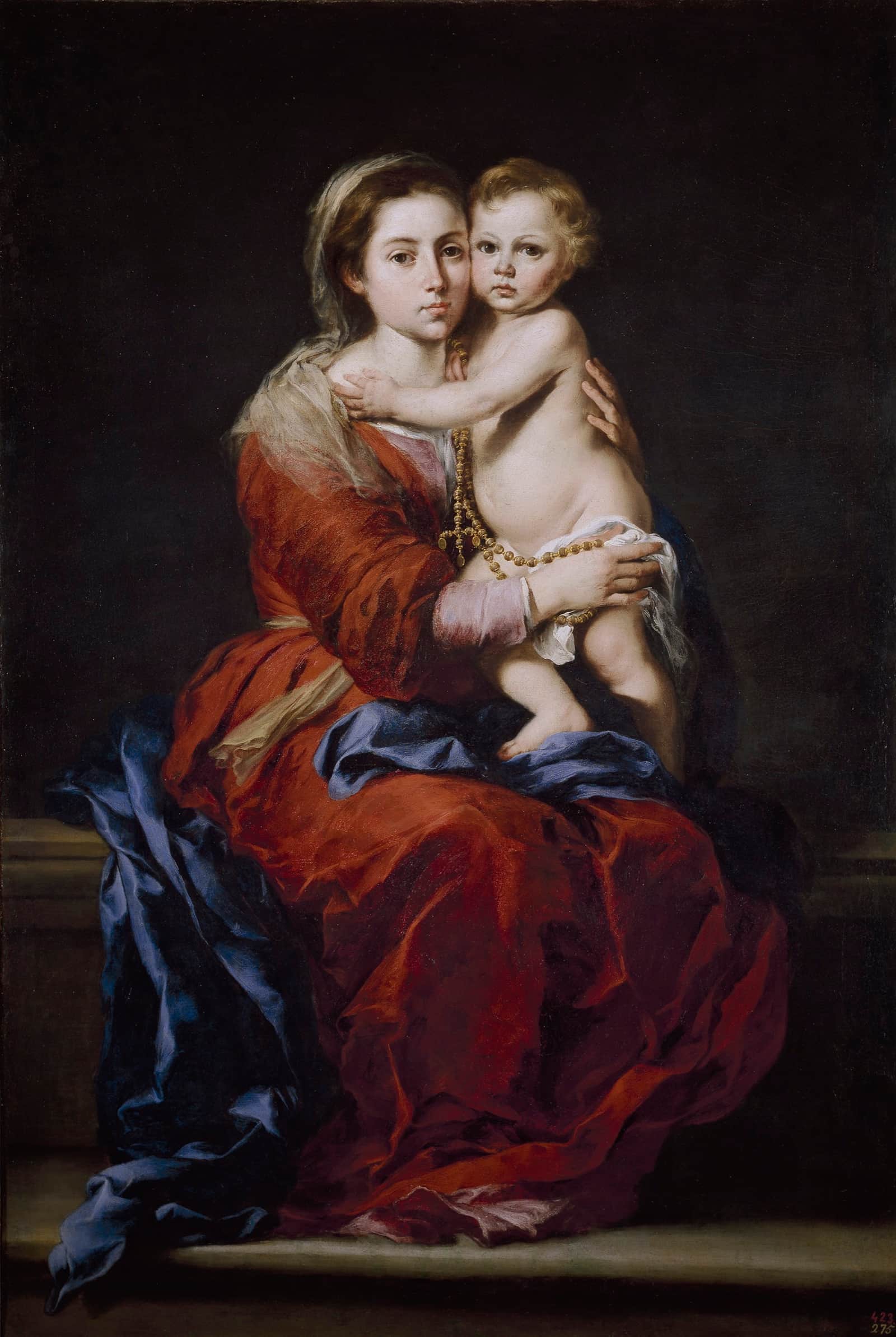 Virgin and Child with a Rosary