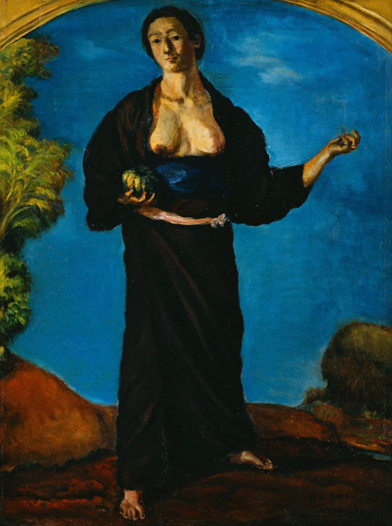 Woman with a Pumpkin