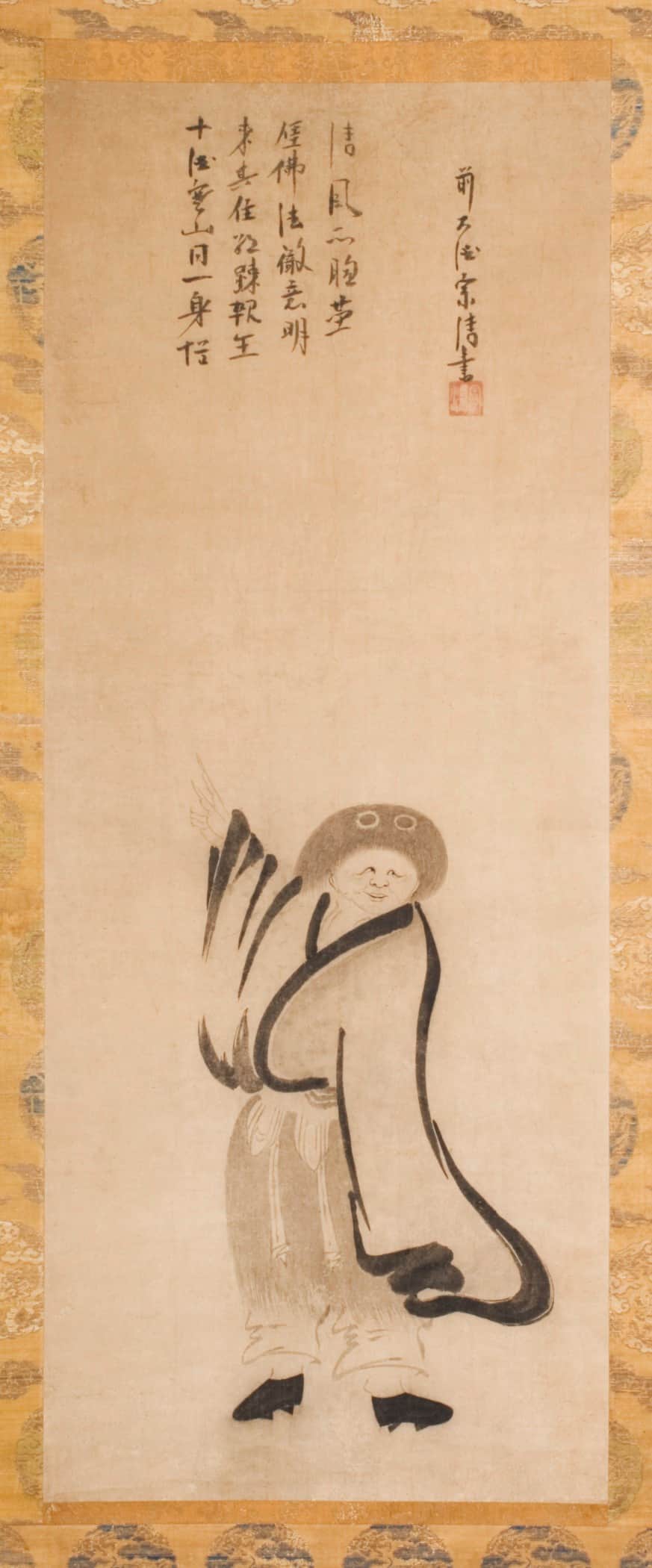 Pair of hanging scrolls (Kanzan and Jittoku)