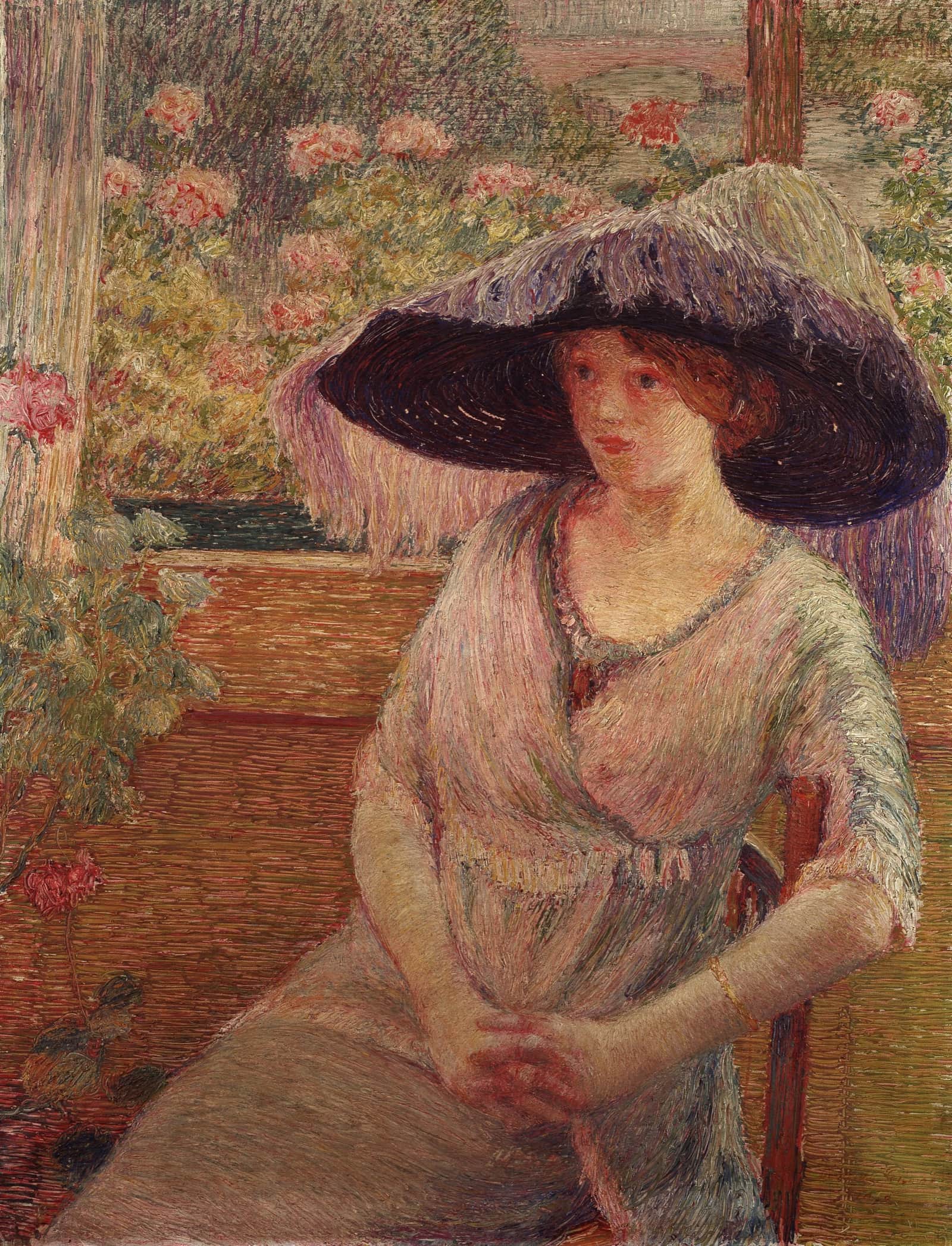 Girl with a Black Hat