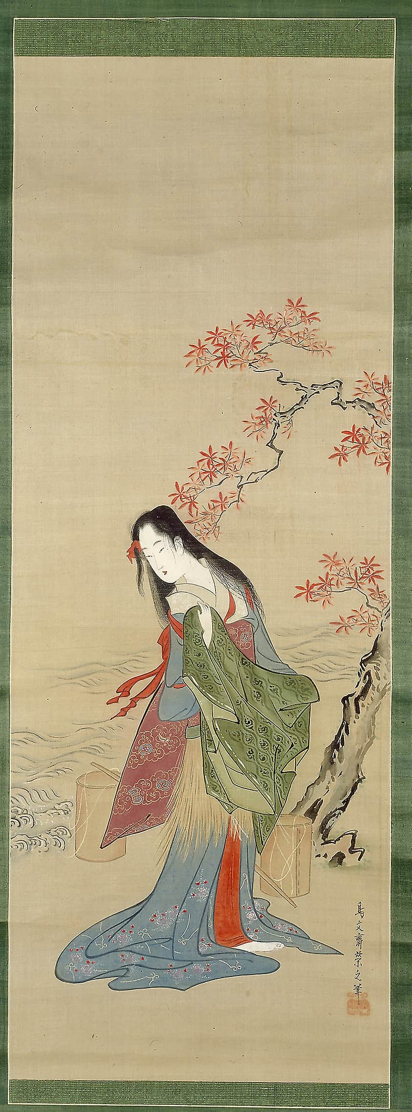 The Salt Maidens, Matsukaze with Yukihira's Coat