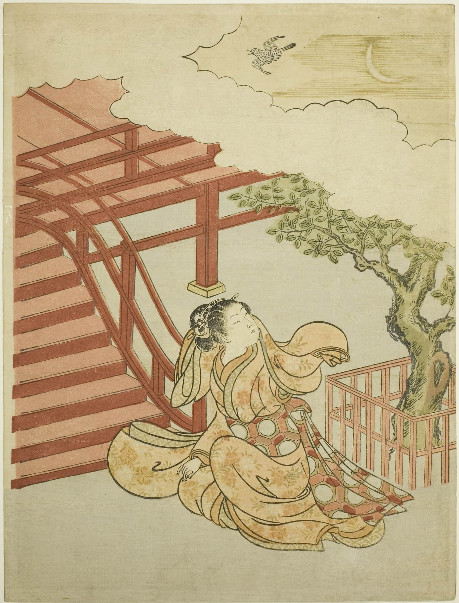 The Call of the Cuckoo from above the Clouds (parody of Minamoto no Yorimasa)