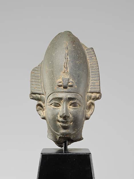 Head from a figure of Osiris