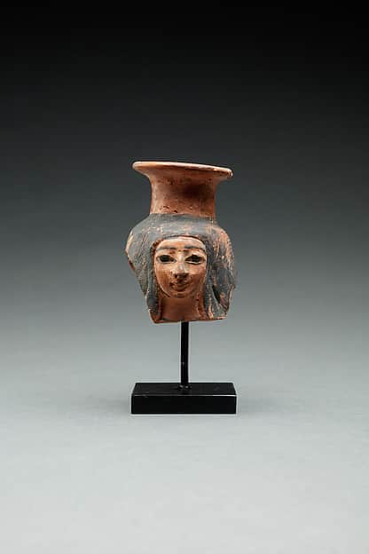 Upper Part of a Jar in the Shape of a Woman’s Head