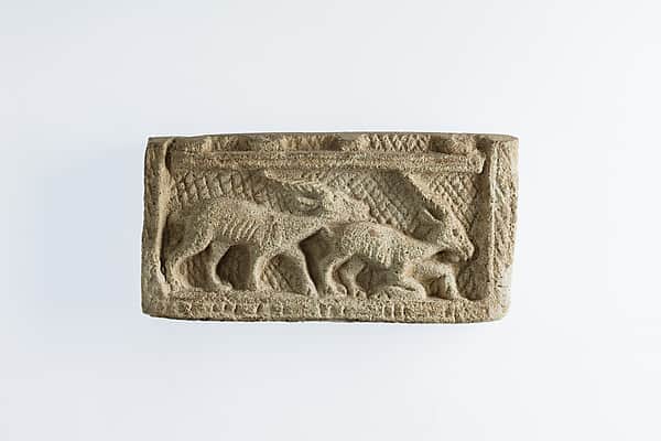 Two-Sided Plaque with Gazelles