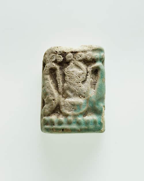 Plaque with winged Re-Harakhty