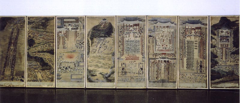 화성행행도 병풍