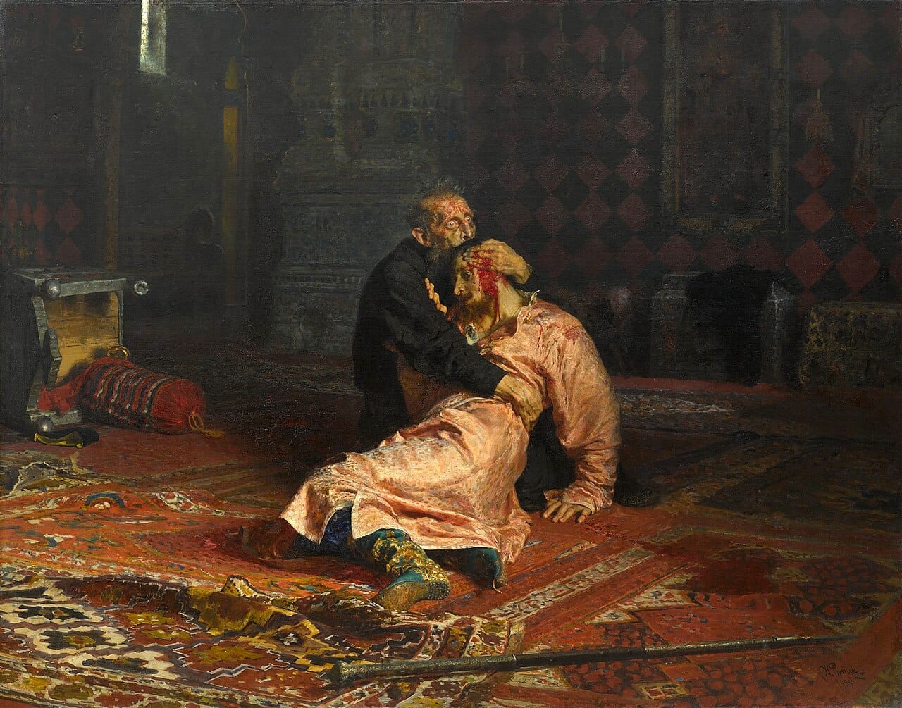 Ivan the Terrible and his son Ivan on November 16, 1581
