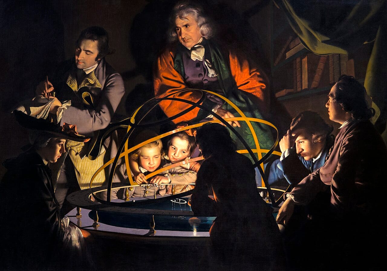 A Journalist Lecturing on the Orrery