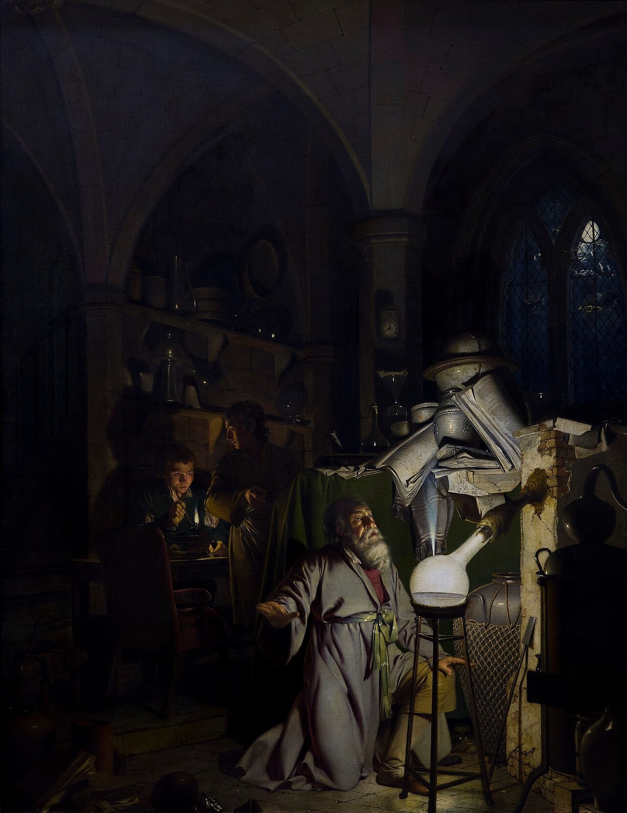 The Alchemist Discovering Phosphorus