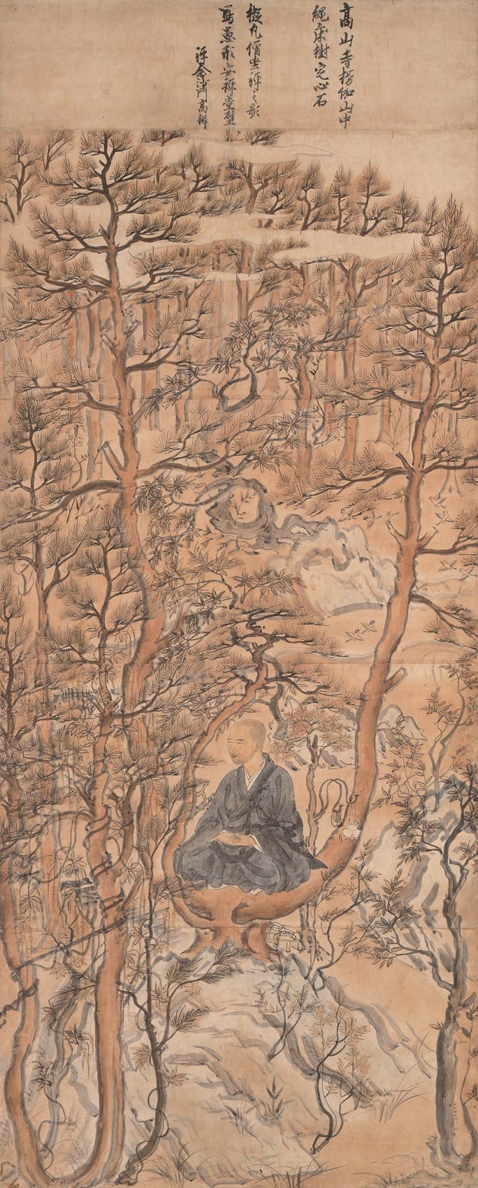Myōe Meditating in a Tree