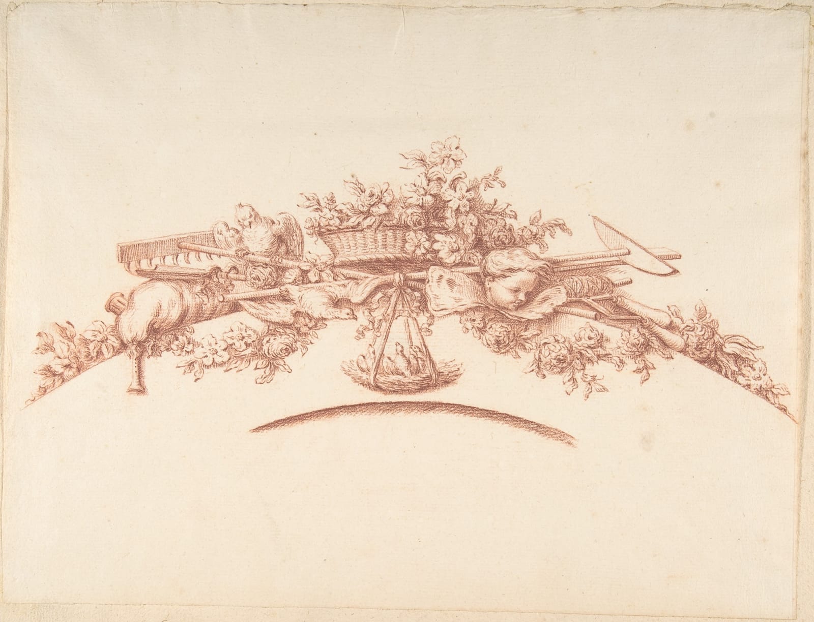 Preparatory Study for Plate 41 in "Maisons de plaisance," Vol. II