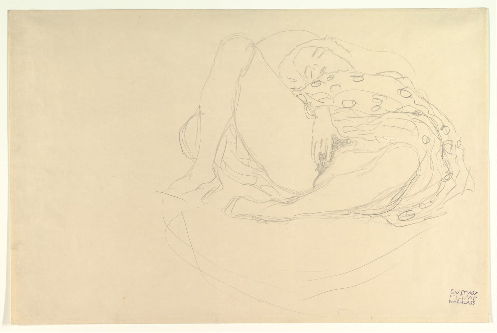 Reclining Nude with Drapery