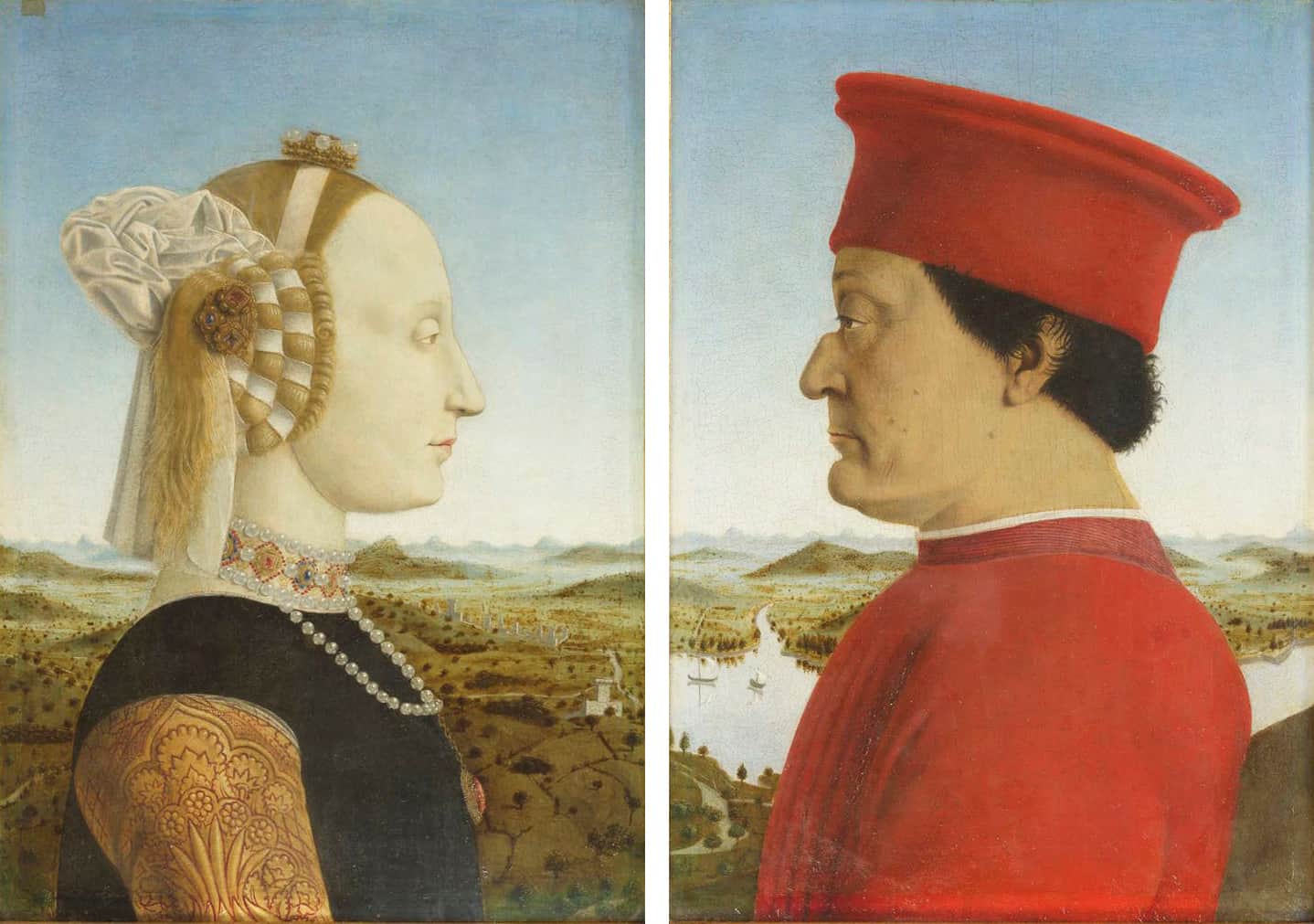 Diptych of Federico da Montefeltro and Battista Sforza