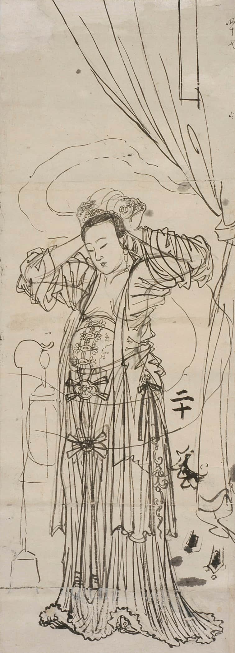 Yang Guifei Adjusting her Hair