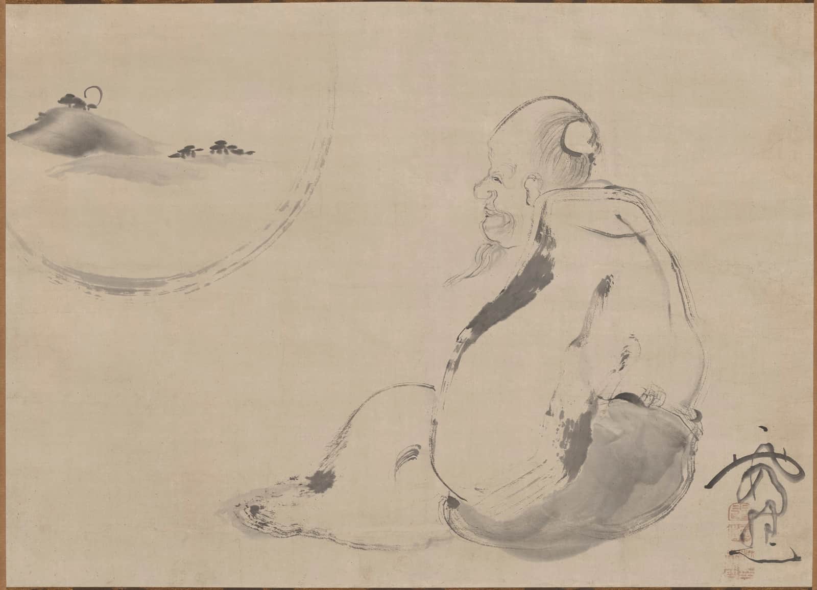 Old Scholar and Mind Landscape