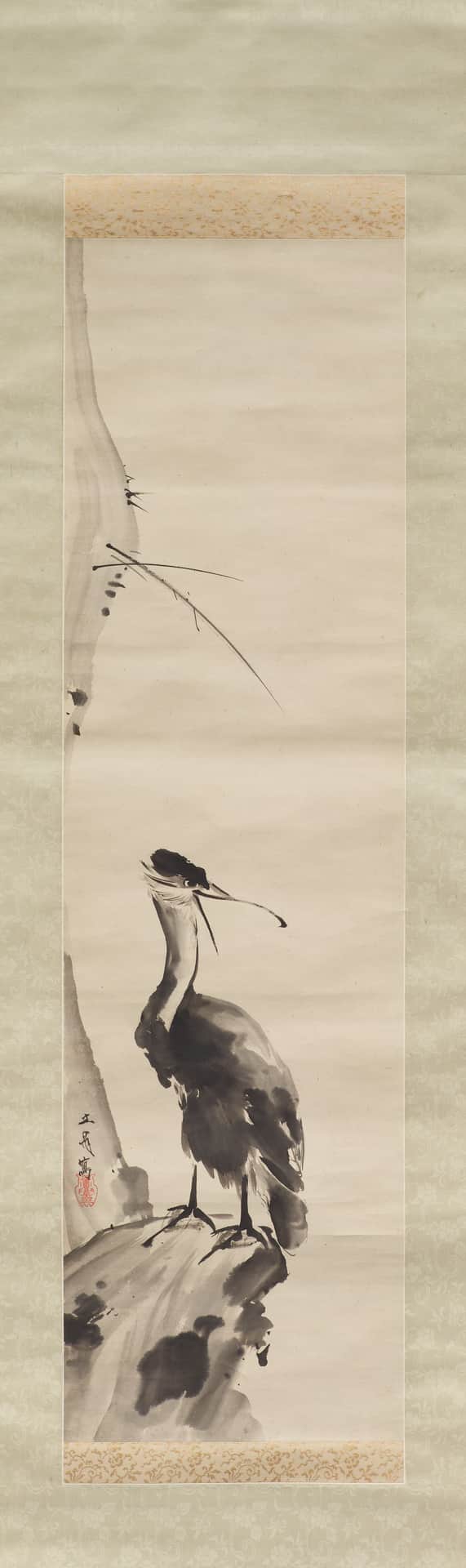 Cormorant in the style of Miyamoto Musashi