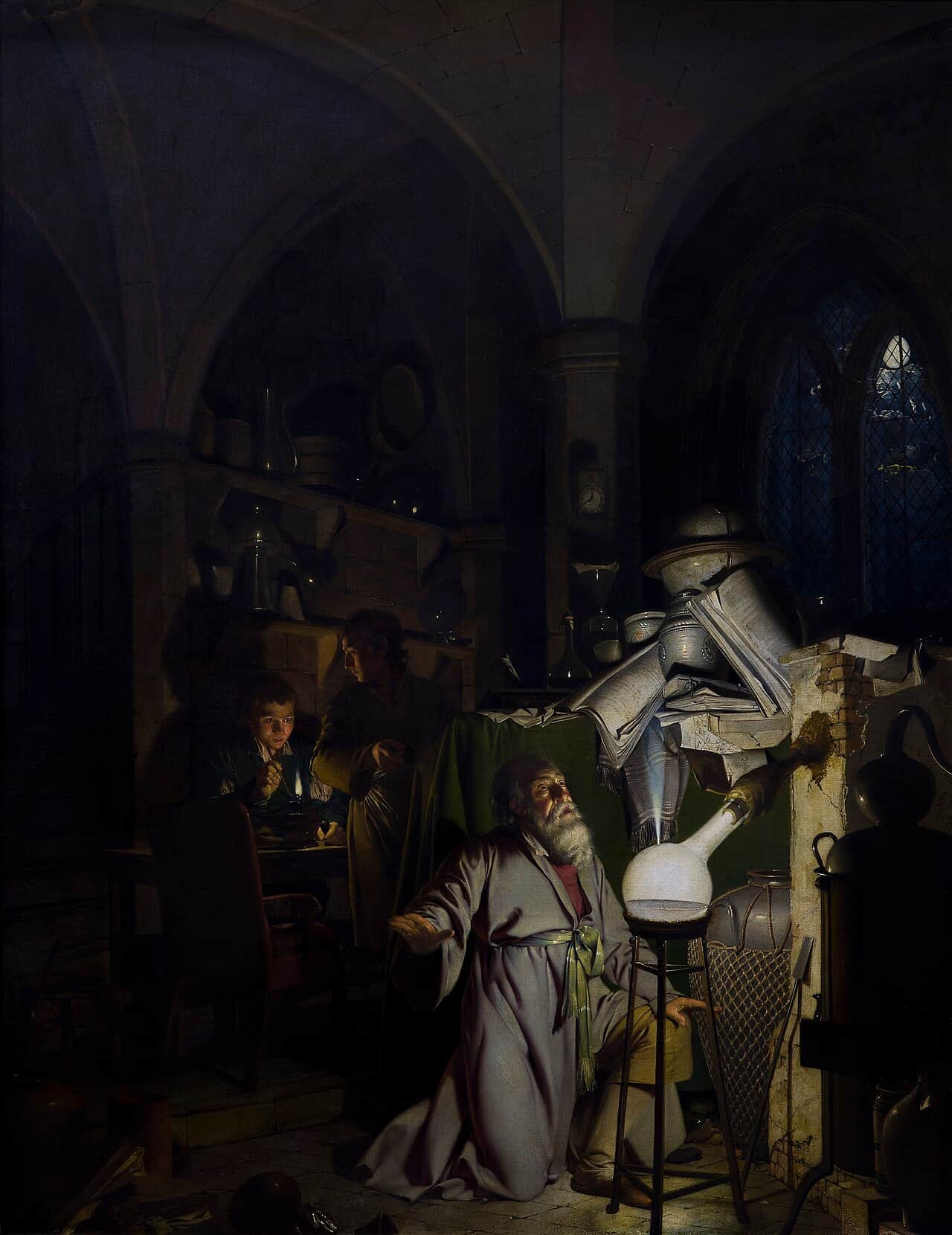 The Alchemist Discovering Phosphorus