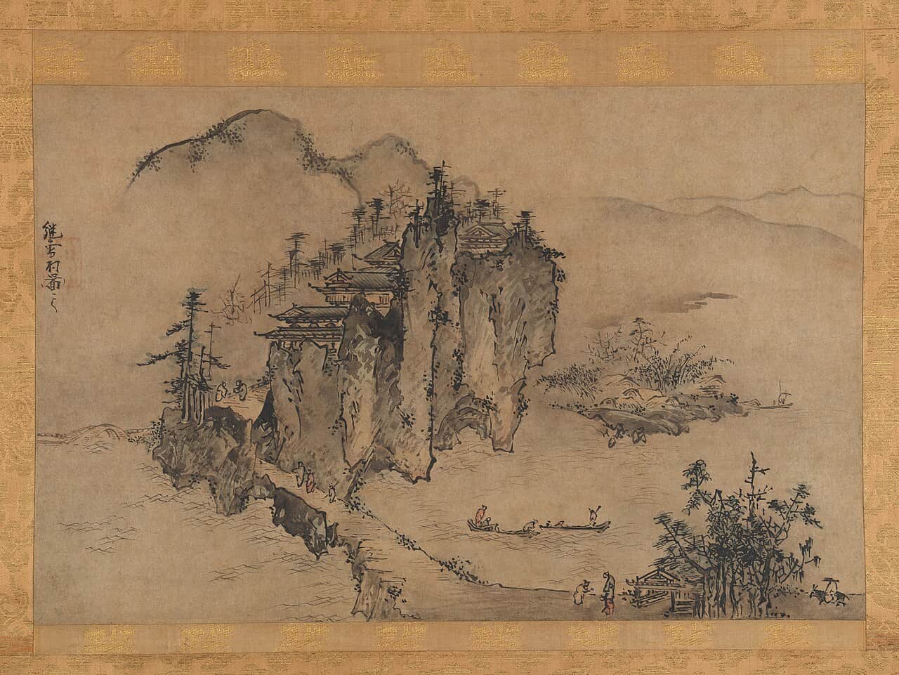 Landscape with Rocky Precipice