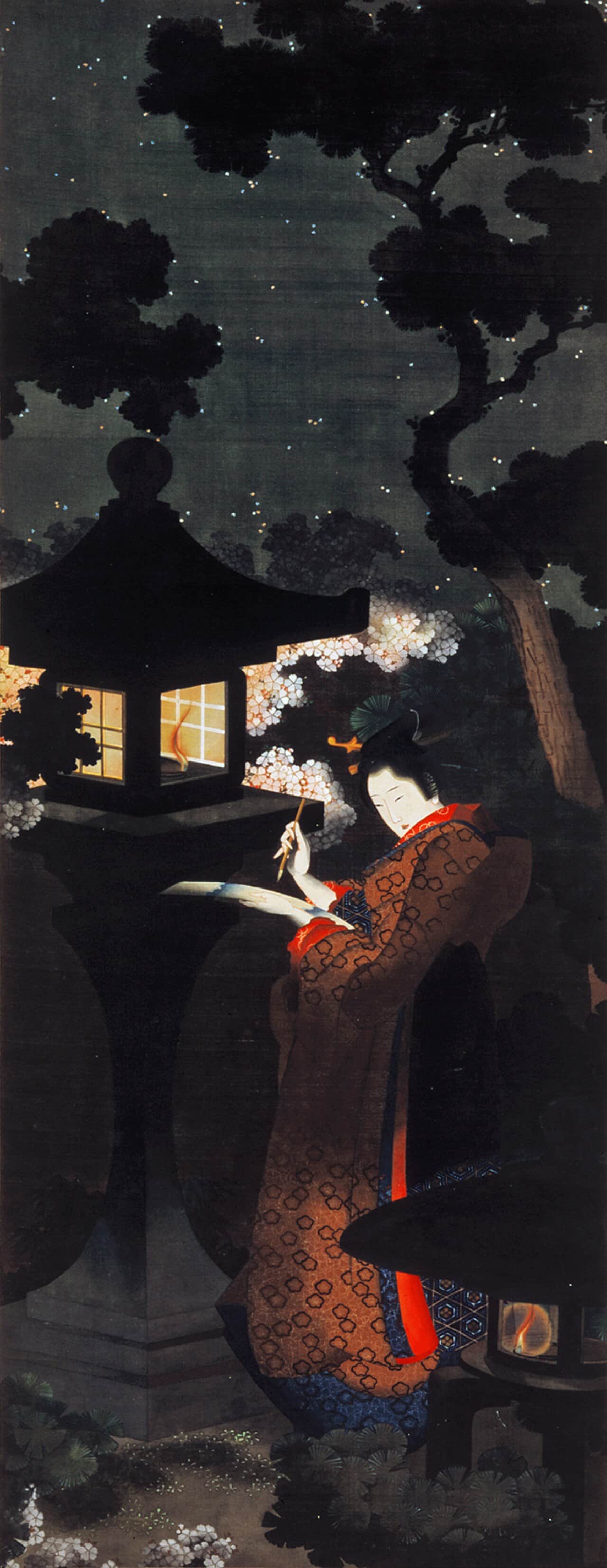 Cherry Blossoms at Night