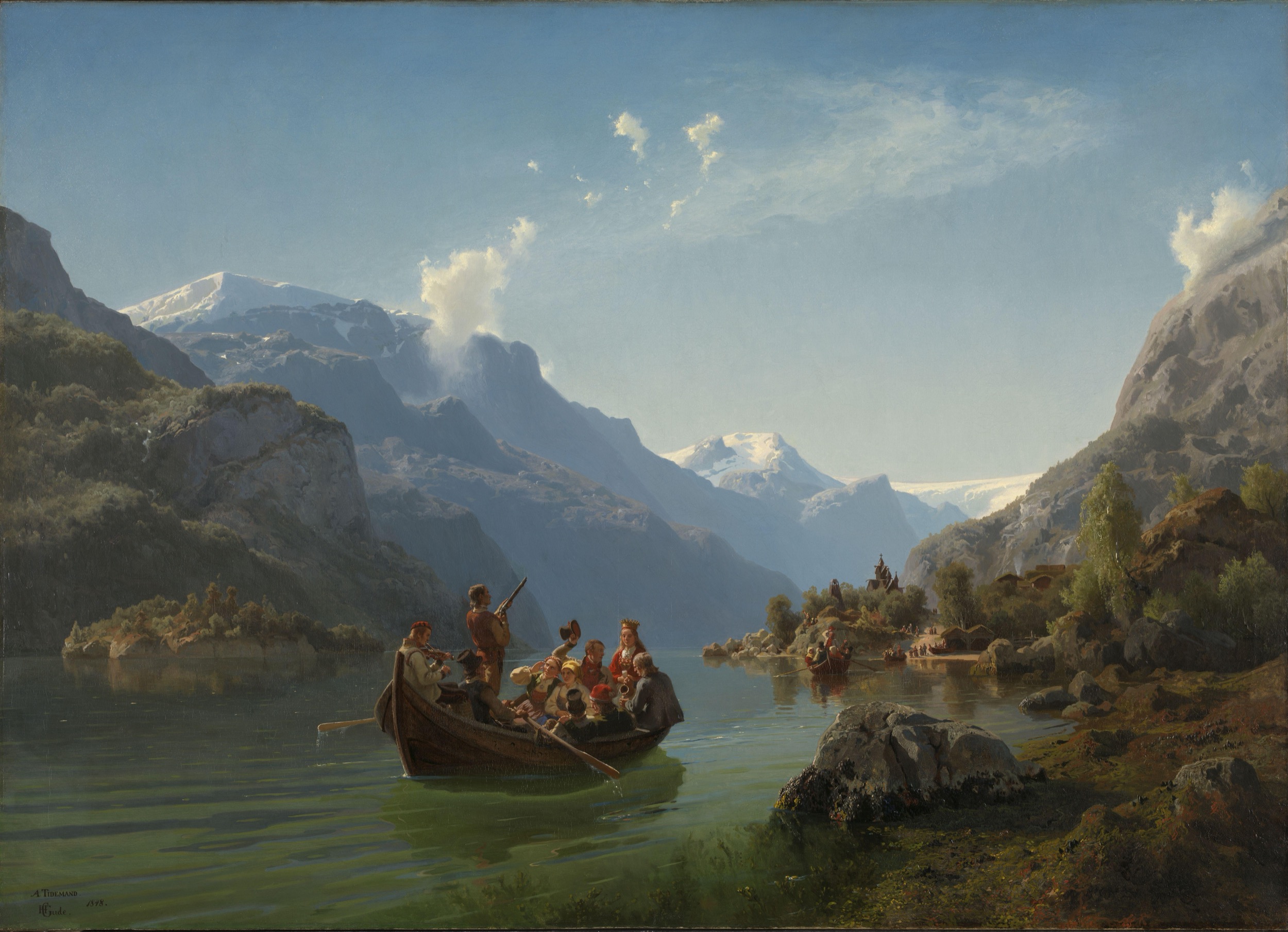Bridal Procession on the Hardangerfjord