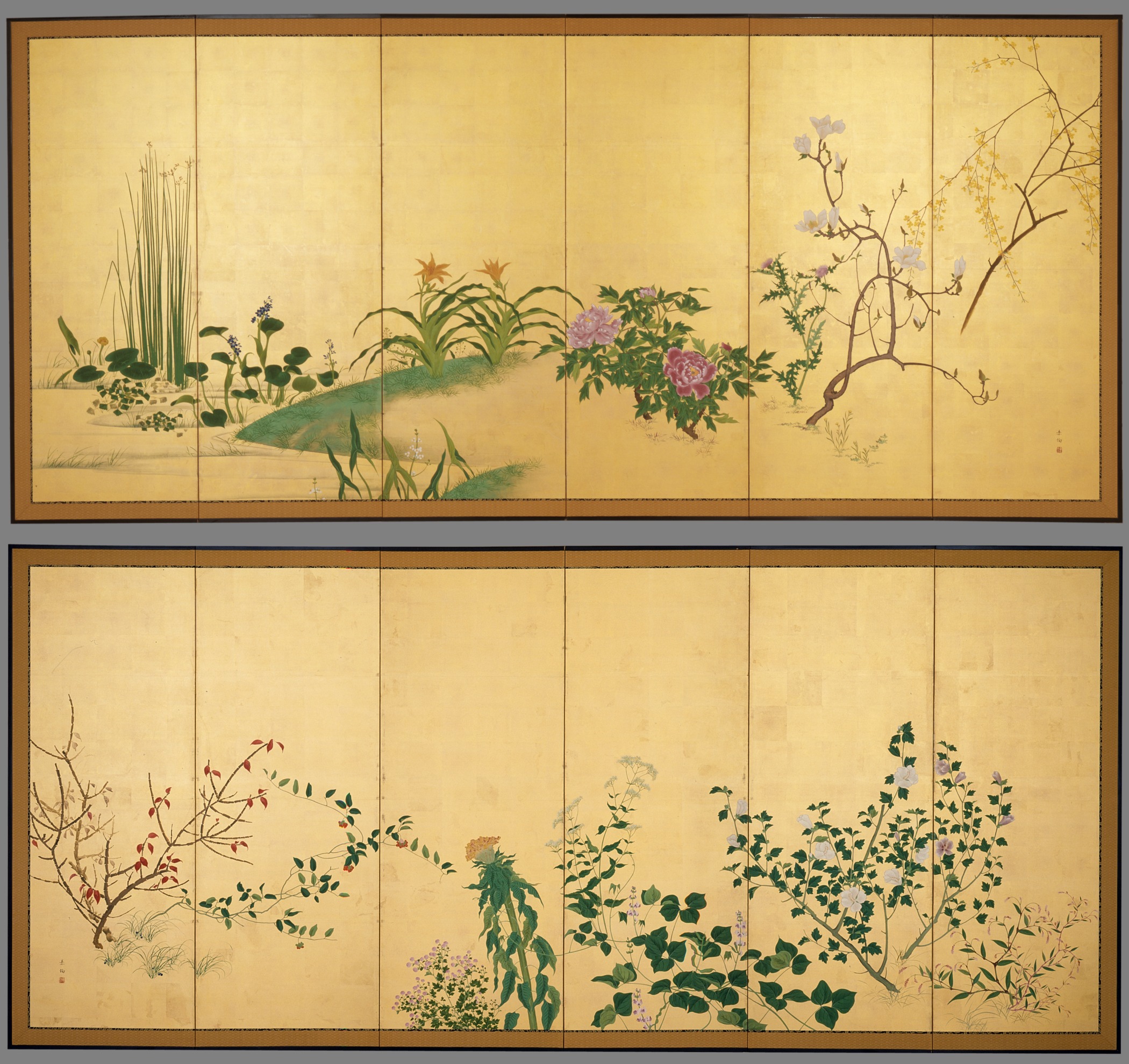 Flowers and Plants of the Four Seasons