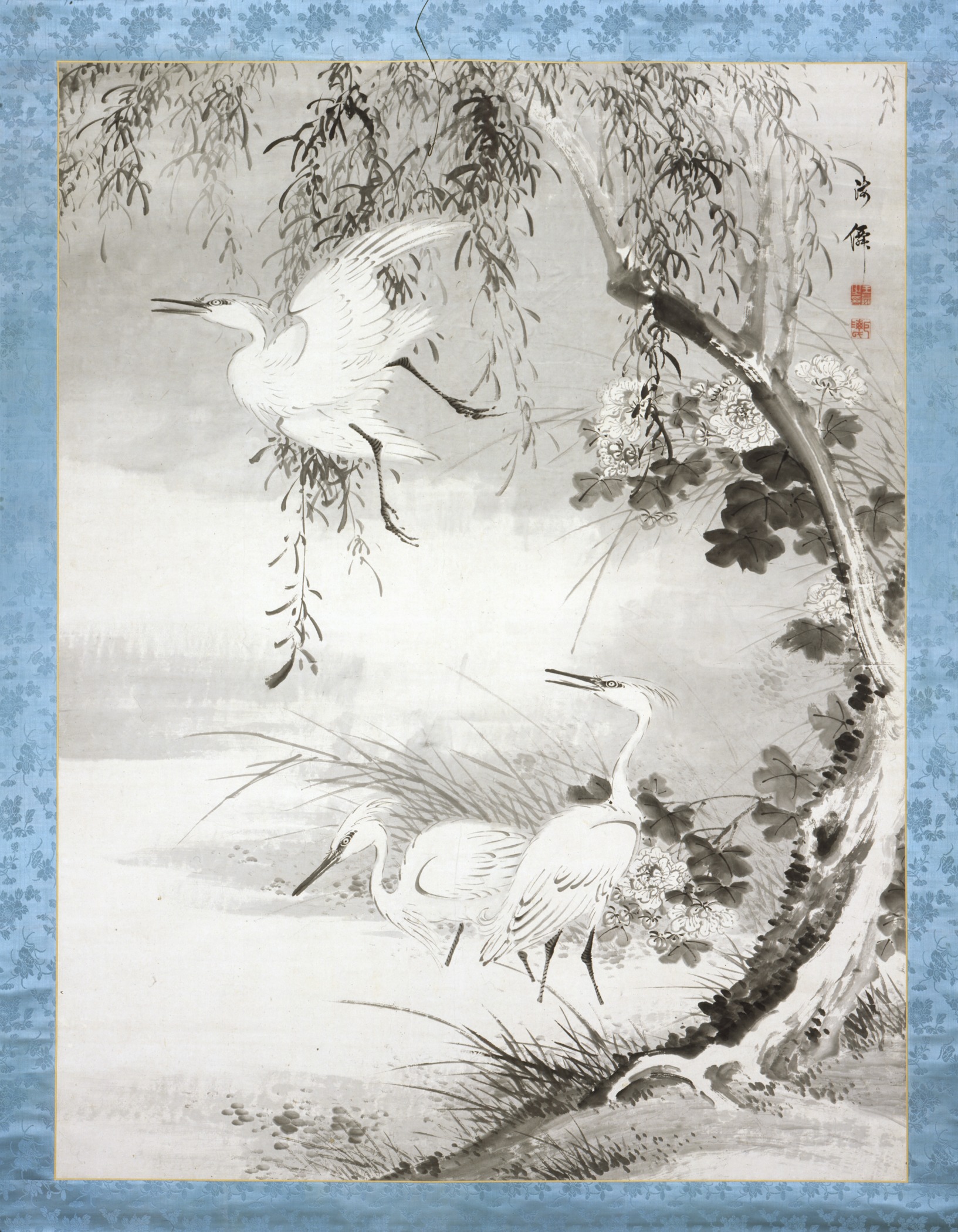 Herons and Willow
