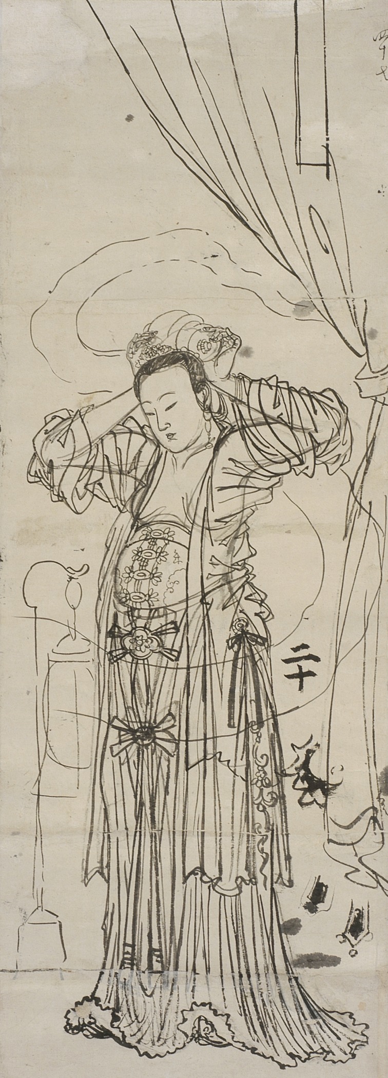 Yang Guifei Adjusting her Hair