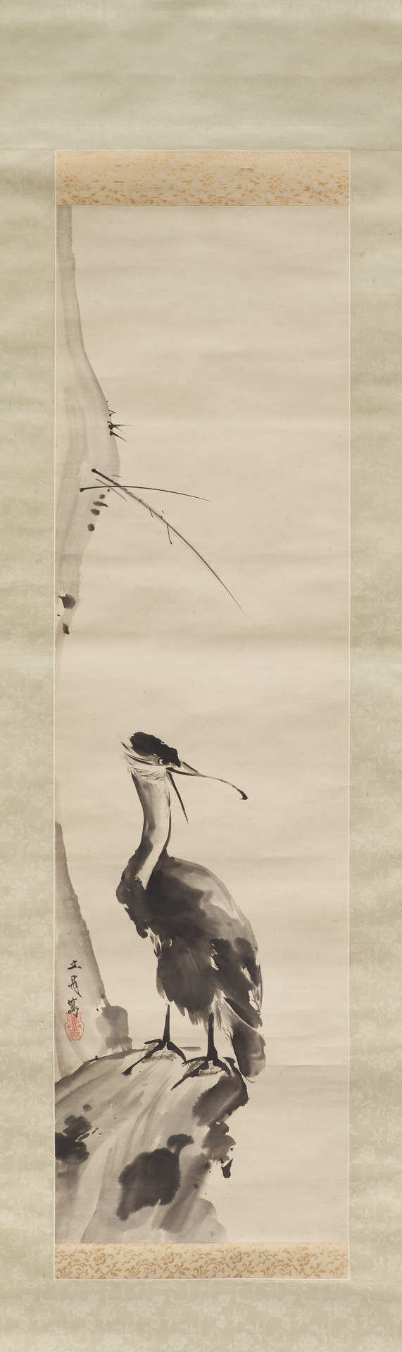 Cormorant in the style of Miyamoto Musashi