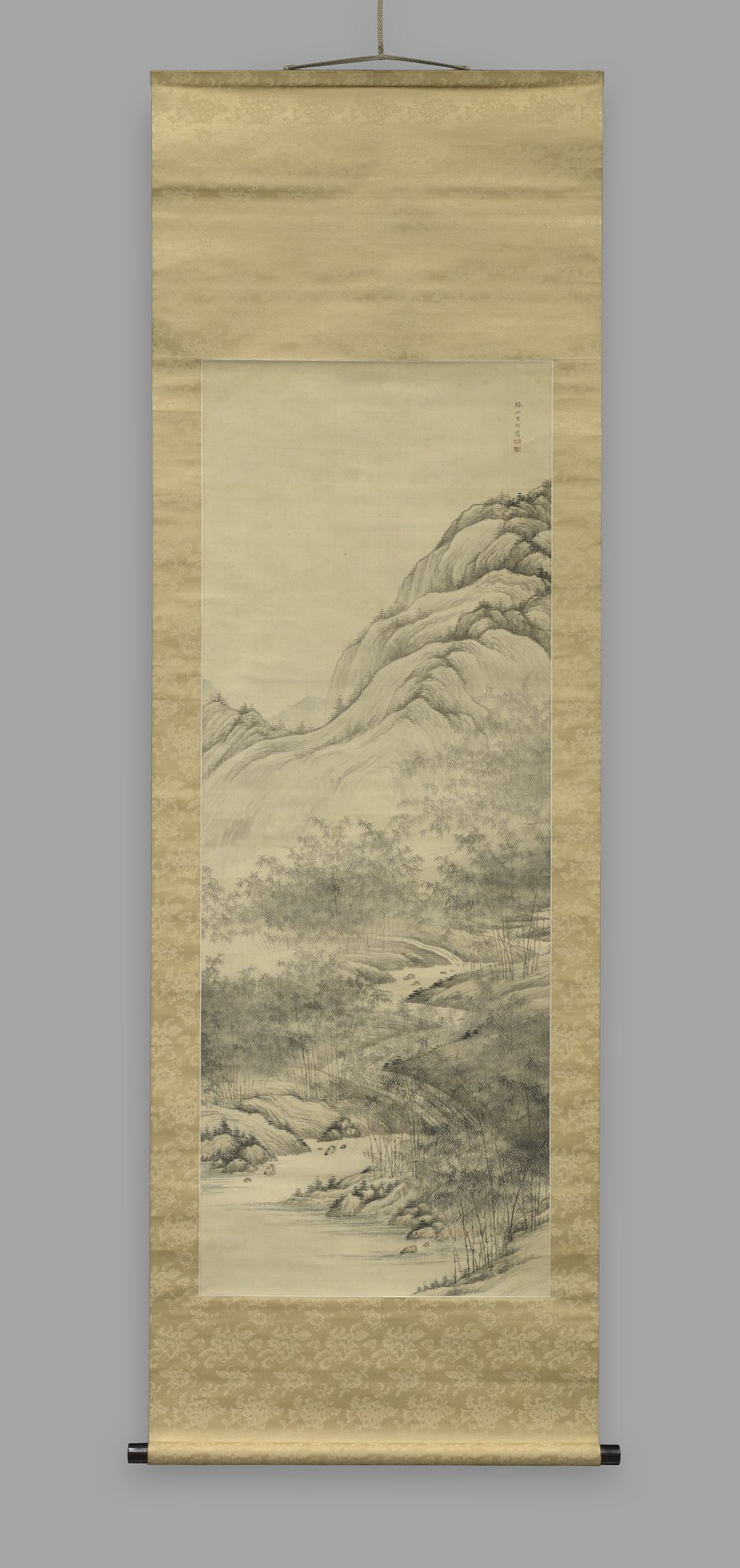 Deep and Quiet Bamboo Grove by a Ravine