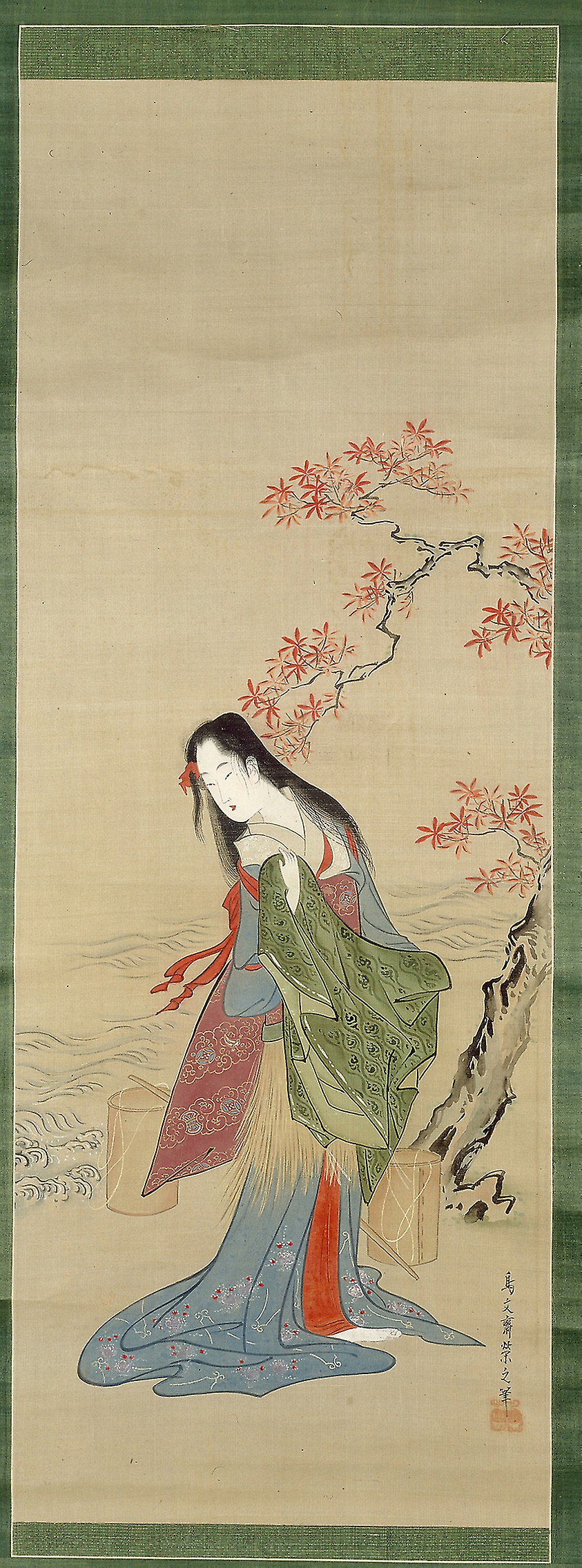 The Salt Maidens, Matsukaze with Yukihira's Coat