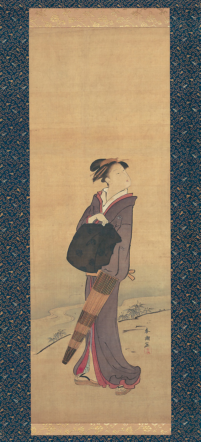 Girl on River Bank